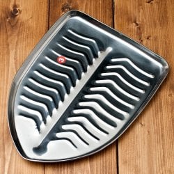 インドのステンレス製 バナナリーフプレート[約34.5cm]