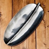 インドのステンレス製 バナナリーフプレート[約31.5cm]
