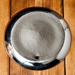 槌目仕上げのラウンドターリー[約17.5cm] - サブ4