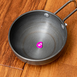 ミニタルカパン - 黒 ノンスティック【約8.8cm】インド料理でスパイスをテンパリングする調理器具 - サブ2
