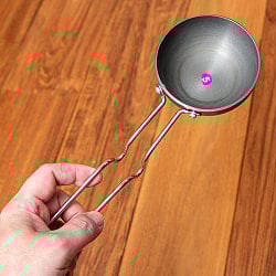 ミニタルカパン - 黒 ノンスティック【約8.8cm】インド料理でスパイスをテンパリングする調理器具 - サブ5