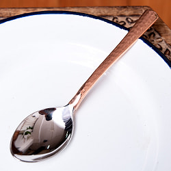 銅装飾槌目仕上げカレースプーン 16cm - サブ3