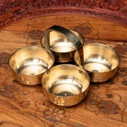 ブラス製のチャトニボウル