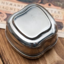 ステンレスのマサラケース・小物入れ[約4cm×6.8cm] - サブ3