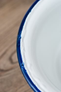 印度琺瑯 アンティーク調のホーロー 多目的ボウル - 外径21.5cm程度　約1700ml - サブ5