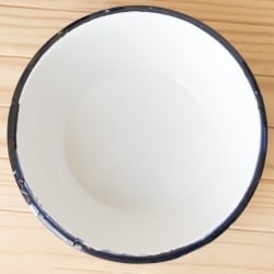 印度琺瑯 アンティーク調のホーロー サラダボウル - 18.5cm - サブ4