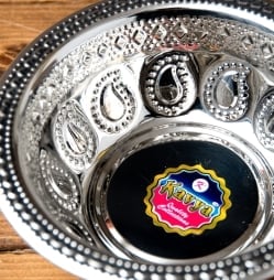 ペイズリーエンボスのアルミ皿 ボウル【直径：15.5cm】 - サブ3