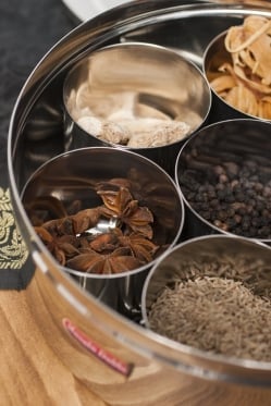 中ぶた付き 円形スパイスボックス[20.5cm] - サブ2