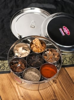 中ぶた付き 円形スパイスボックス[20.5cm] - サブ4