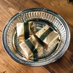 タイのお供え入れ 飾り皿 ゴールドとシルバー〔約16.5cm〕 - サブ2