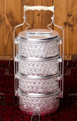 【4段】タイのアルミエンボス弁当箱【約37.5cm×約15cm】 - サブ5