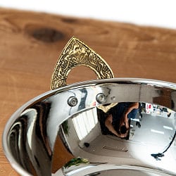 槌目銅装飾仕上げのステンレスカダイ〔約15.5cm 約650cc〕 - サブ2