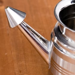 ステンレスのネティポット　鼻うがい（鼻水差し）特大サイズ[ 直径：約10cm　高さ：11.5cm 約700ml] - サブ2