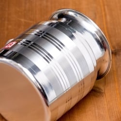 ステンレスのネティポット　鼻うがい（鼻水差し）特大サイズ[ 直径：約10cm　高さ：11.5cm 約700ml] - サブ5