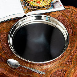 【送料無料・4個セット】カレー大皿 [28cm]-重ね収納ができるタイプの写真