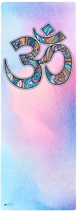 (天然ゴム)高品質エスニックヨガマット4mm - OMシンボル - サブ2