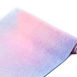 [ストラップなしお値引き品](天然ゴム)高品質エスニックヨガマット4mm - OMシンボル - サブ4