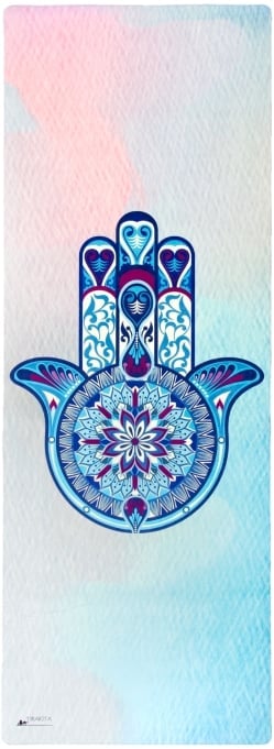 (天然ゴム)高品質エスニックヨガマット4mm - ハムサ - サブ2