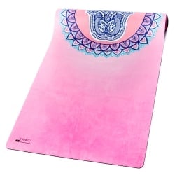 (天然ゴム)高品質エスニックヨガマット4mm - ハムサピンク - サブ3