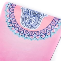 (天然ゴム)高品質エスニックヨガマット4mm - ハムサピンク - サブ4