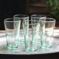 【5個セット】インドのチャイカップ[高さ：約10.4cm 直径：約6cm 容量：約150ml]