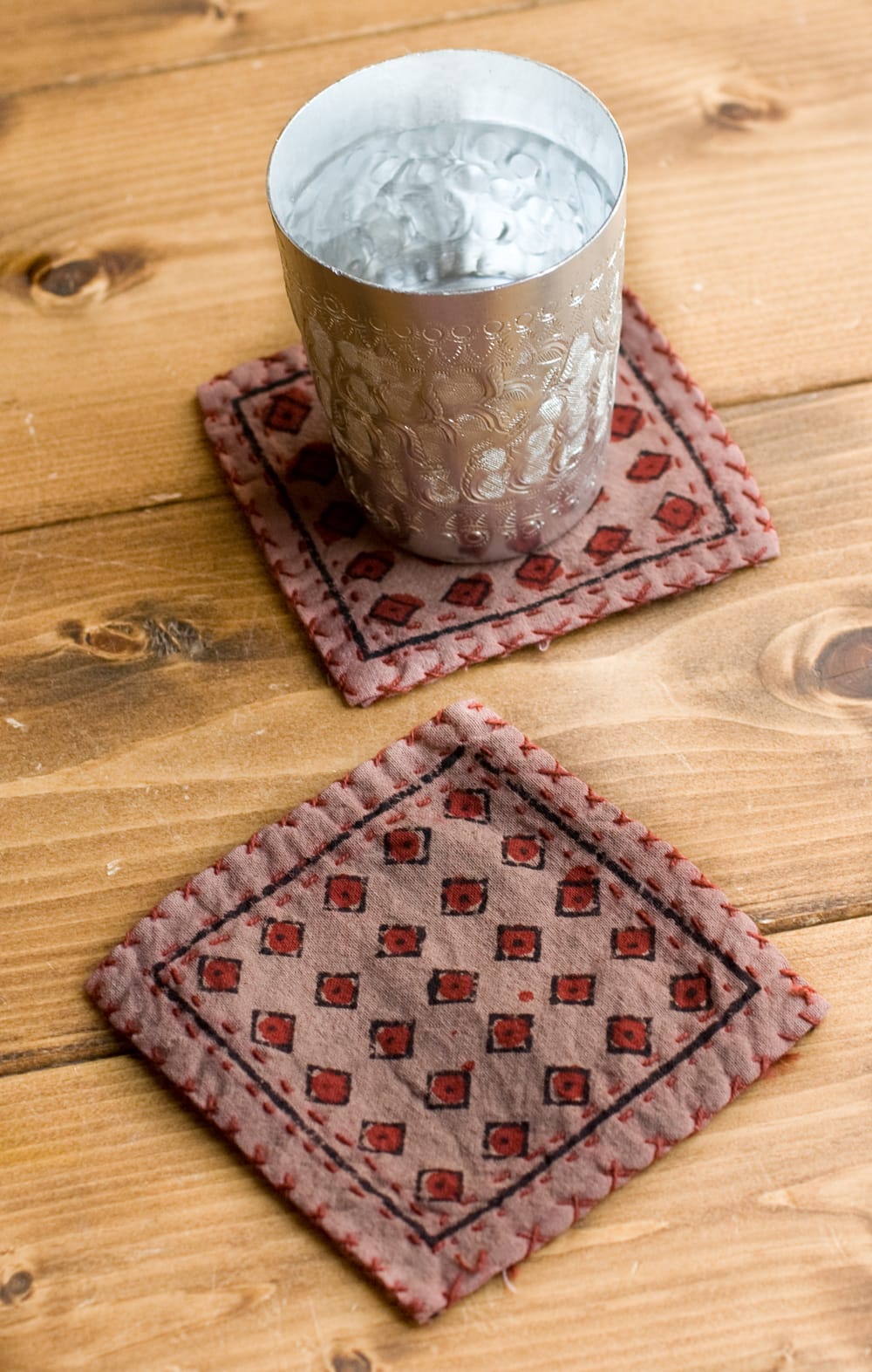 6枚セット】インドの手造りコースター マスタード色 の通販 - TIRAKITA.COM