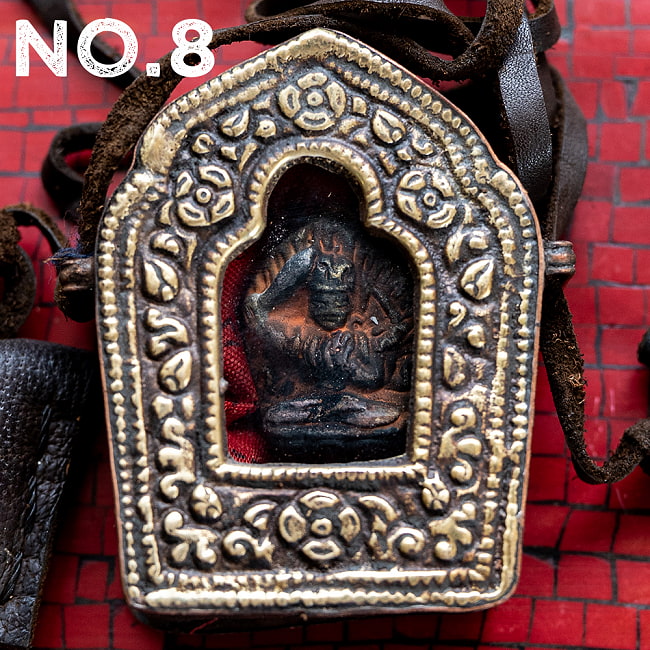 持ち運びができるチベット仏教の仏壇　ガウ（小） 16 - デザイン：No.8