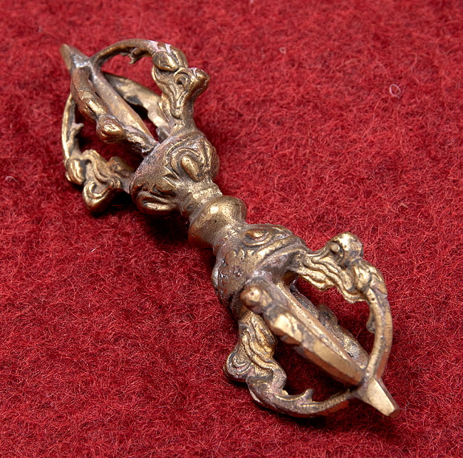 ドルジェ（ヴァジュラ・金剛杵）[11cm]の写真ドルジェ,ヴァジュラ,金剛杵,密教法具