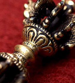 ドルジェ（ヴァジュラ・金剛杵） - 九鈷杵【長さ：9cm】 - サブ4