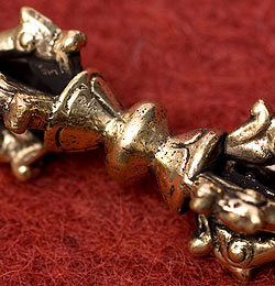 ドルジェ（ヴァジュラ・金剛杵） - 九鈷杵【長さ：8cm】 - サブ4