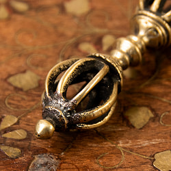 ドルジェ（ヴァジュラ・金剛杵） - 九鈷杵【長さ：6cm】 - サブ2