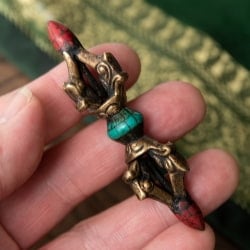 ドルジェ（ヴァジュラ・金剛杵） - 九鈷杵【長さ：7.5cm】 - サブ5