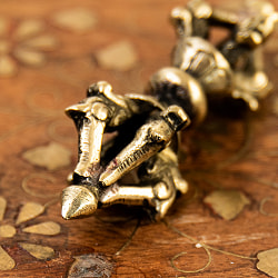 ドルジェ（ヴァジュラ・金剛杵） - 九鈷杵【長さ：7cm】 - サブ2