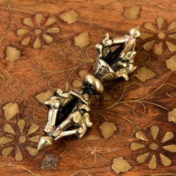 ドルジェ(ヴァジュラ・金剛杵) - 九鈷杵【長さ:7cm】