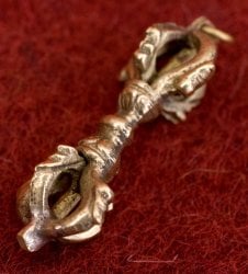 ドルジェ(ヴァジュラ・金剛杵) - 五鈷杵【約4.5cm】