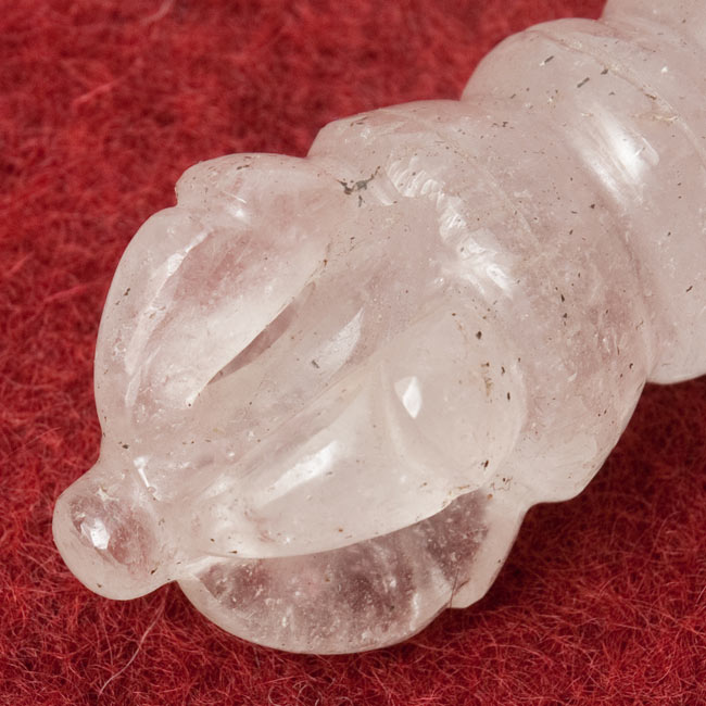 水晶のドルジェ（ヴァジュラ・金剛杵）[9.5cm] の通販[送料無料 