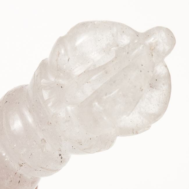水晶のドルジェ（ヴァジュラ・金剛杵）[9.5cm] の通販[送料無料 
