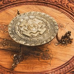 マンダラ模様のシンギングボウル&神様像スタンド