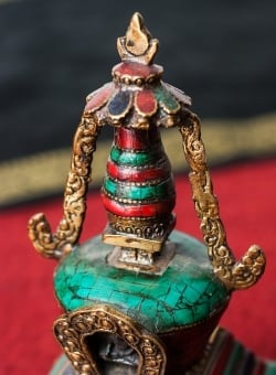 ストゥーパ - 緑青石仕上げ - 21.5cm - サブ2