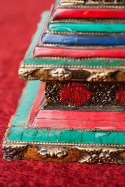 ストゥーパ - 緑青石仕上げ - 21.5cm - サブ4