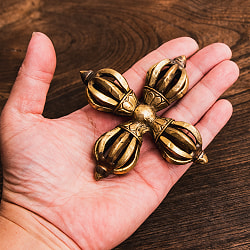 ダブルドルジェ（ヴァジュラ・金剛杵） 10.5cm - サブ5