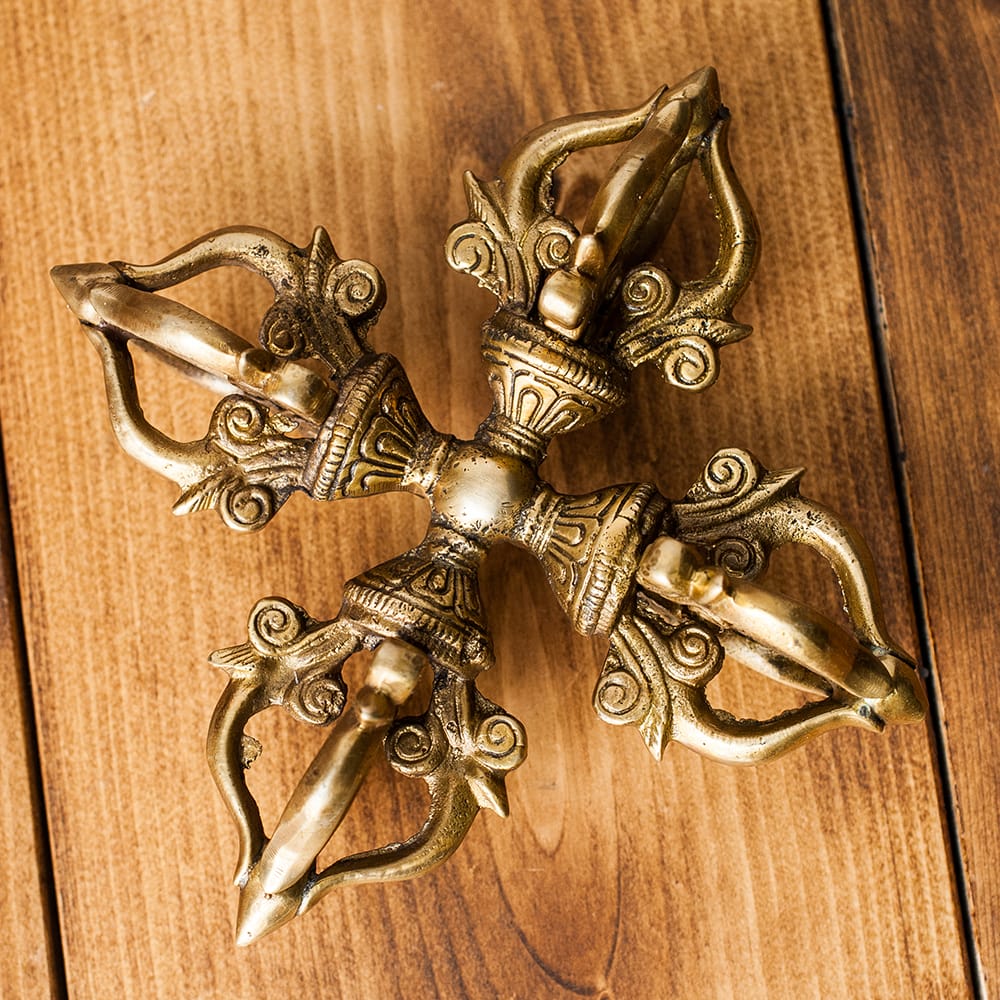 ダブルドルジェ（ヴァジュラ・金剛杵） - 14cm の通販[送料無料