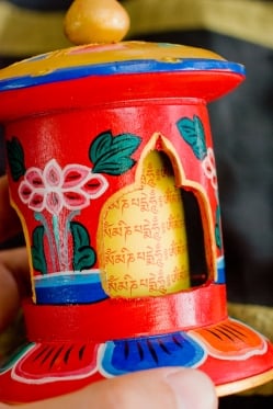 カラフル卓上マニ車[横幅9cmx高さ12cm] - サブ2