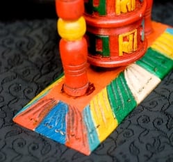 アンティック・卓上2段マニ車[横幅15.5cmx高さ17.5cm] - サブ5