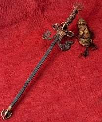 タントラの神々が持っている杖（ガドゥヴァーンガ） 【約62cm】の商品写真