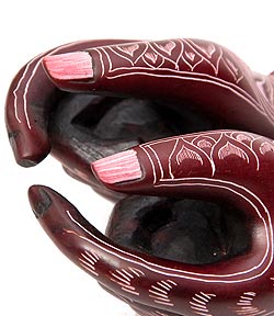 ネパールの名刺置き - 赤茶 - サブ3