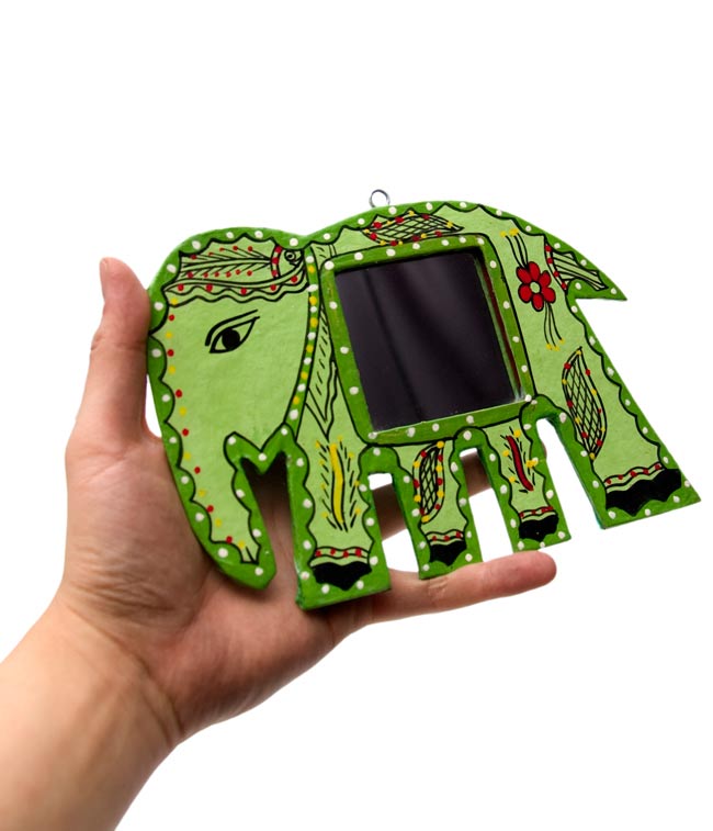 手鏡ゾウかわいい 手作り
