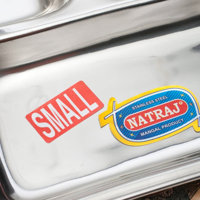 【送料無料・4個セット】3分割ランチプレート[21.5cm] 3 - 小さな部分にはカレーやおかずをいれます。