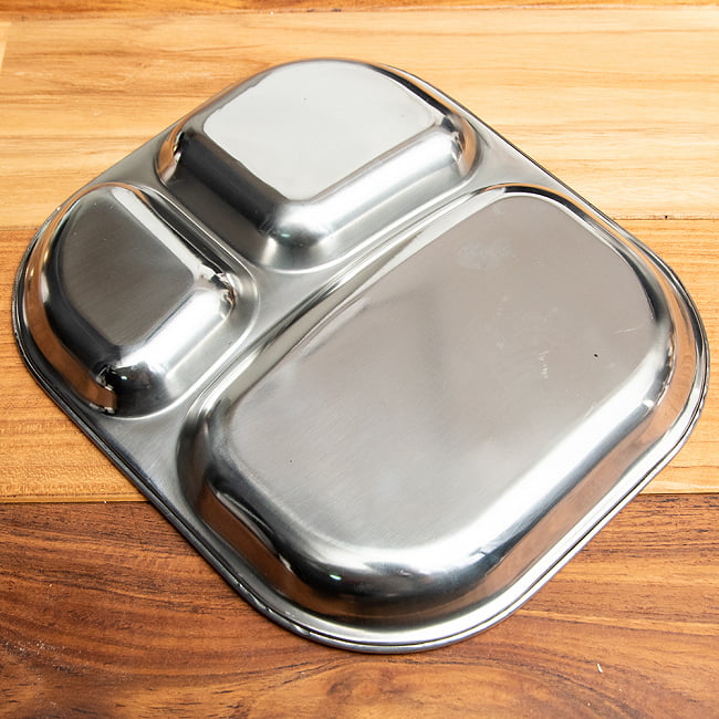 【送料無料・4個セット】3分割ランチプレート[約25.5cm] 3 - 裏面の様子です。