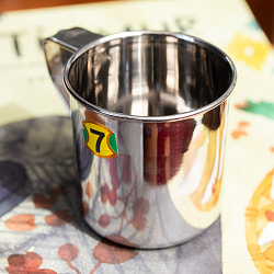 【送料無料・8個セット】ステンレスのマグカップ [小:直径約7.3cm×高さ約7.4cm] - サブ3